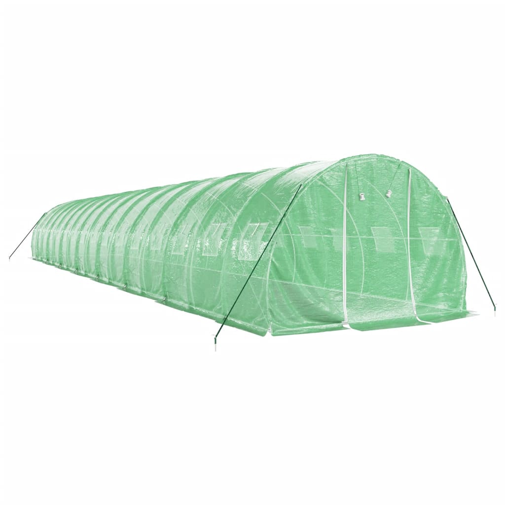 vidaXL Greenhouse with Steel Frame Green 48 m² 16x3x2 m 3