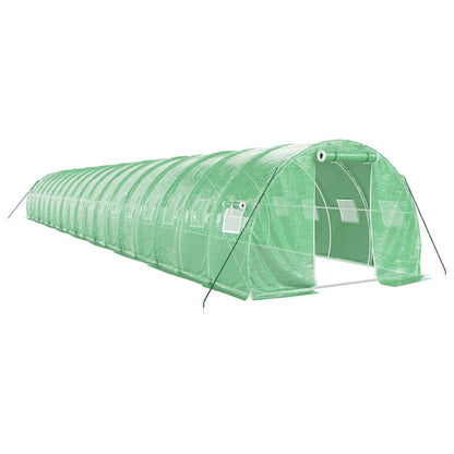 vidaXL Greenhouse with Steel Frame Green 54 m² 18x3x2 m 2