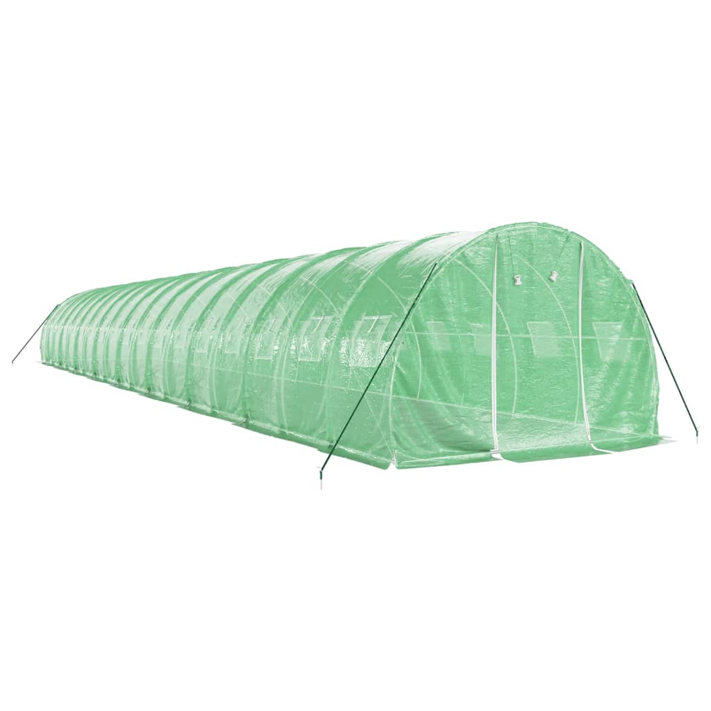 vidaXL Greenhouse with Steel Frame Green 54 m² 18x3x2 m 3