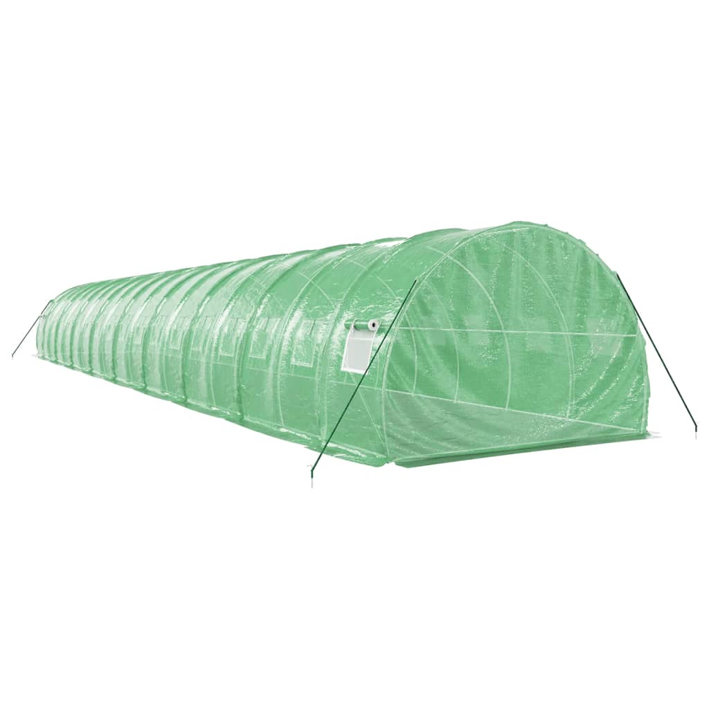 vidaXL Greenhouse with Steel Frame Green 54 m² 18x3x2 m 6