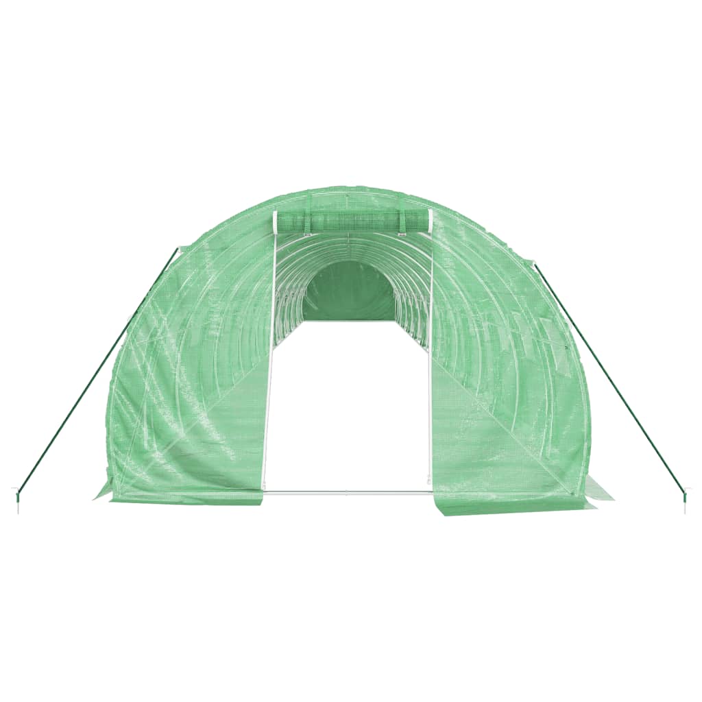 vidaXL Greenhouse with Steel Frame Green 60 m² 20x3x2 m 4