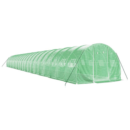 vidaXL Greenhouse with Steel Frame Green 66 m² 22x3x2 m 3