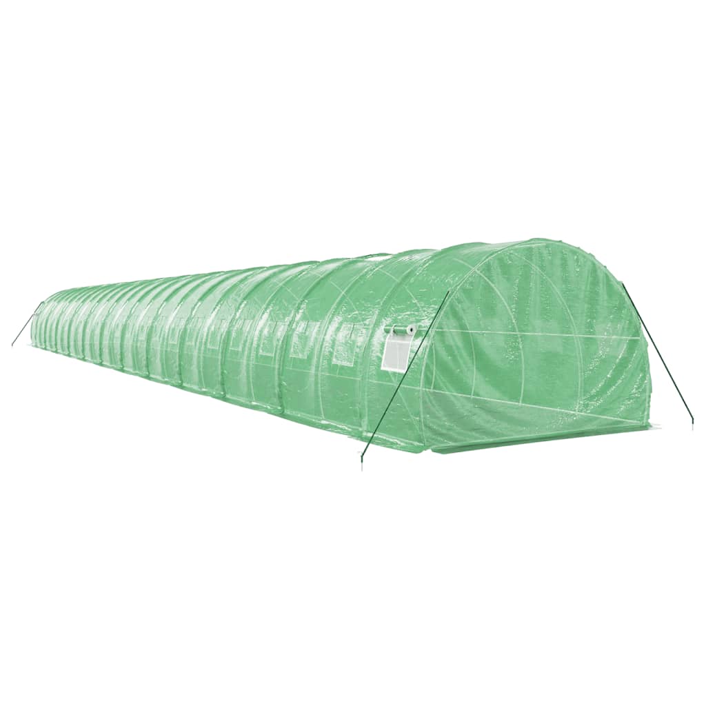 vidaXL Greenhouse with Steel Frame Green 72 m² 24x3x2 m 6