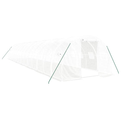 vidaXL Greenhouse with Steel Frame White 42 m² 14x3x2 m 2