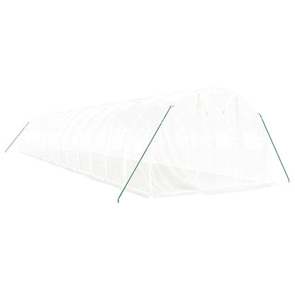 vidaXL Greenhouse with Steel Frame White 42 m² 14x3x2 m 3