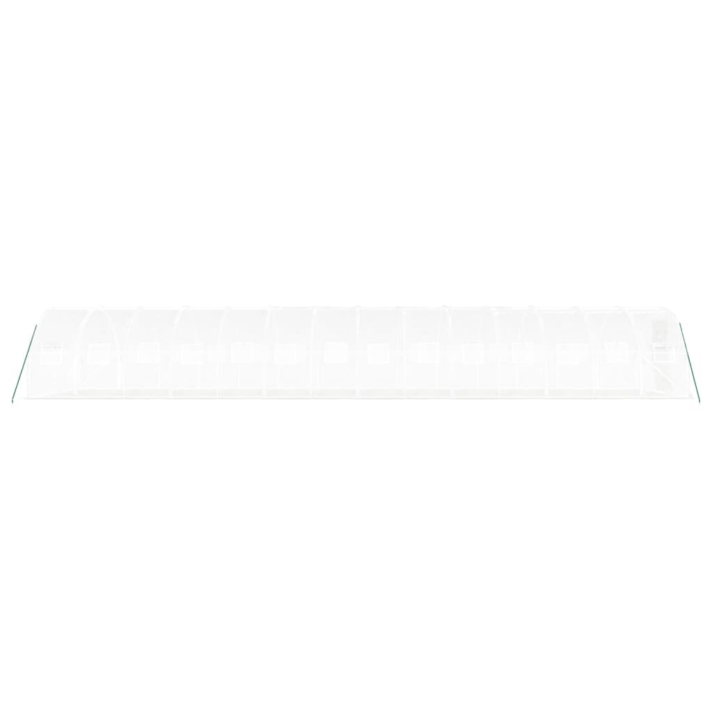vidaXL Greenhouse with Steel Frame White 42 m² 14x3x2 m 6