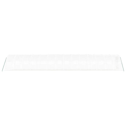 vidaXL Greenhouse with Steel Frame White 42 m² 14x3x2 m 6