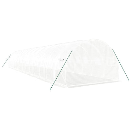 vidaXL Greenhouse with Steel Frame White 42 m² 14x3x2 m 5