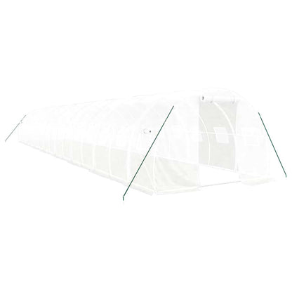 vidaXL Greenhouse with Steel Frame White 48 m² 16x3x2 m 2