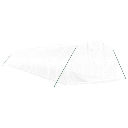 vidaXL Greenhouse with Steel Frame White 48 m² 16x3x2 m 3