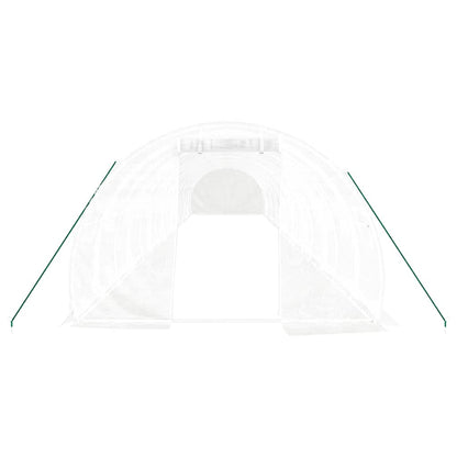 vidaXL Greenhouse with Steel Frame White 48 m² 16x3x2 m 4