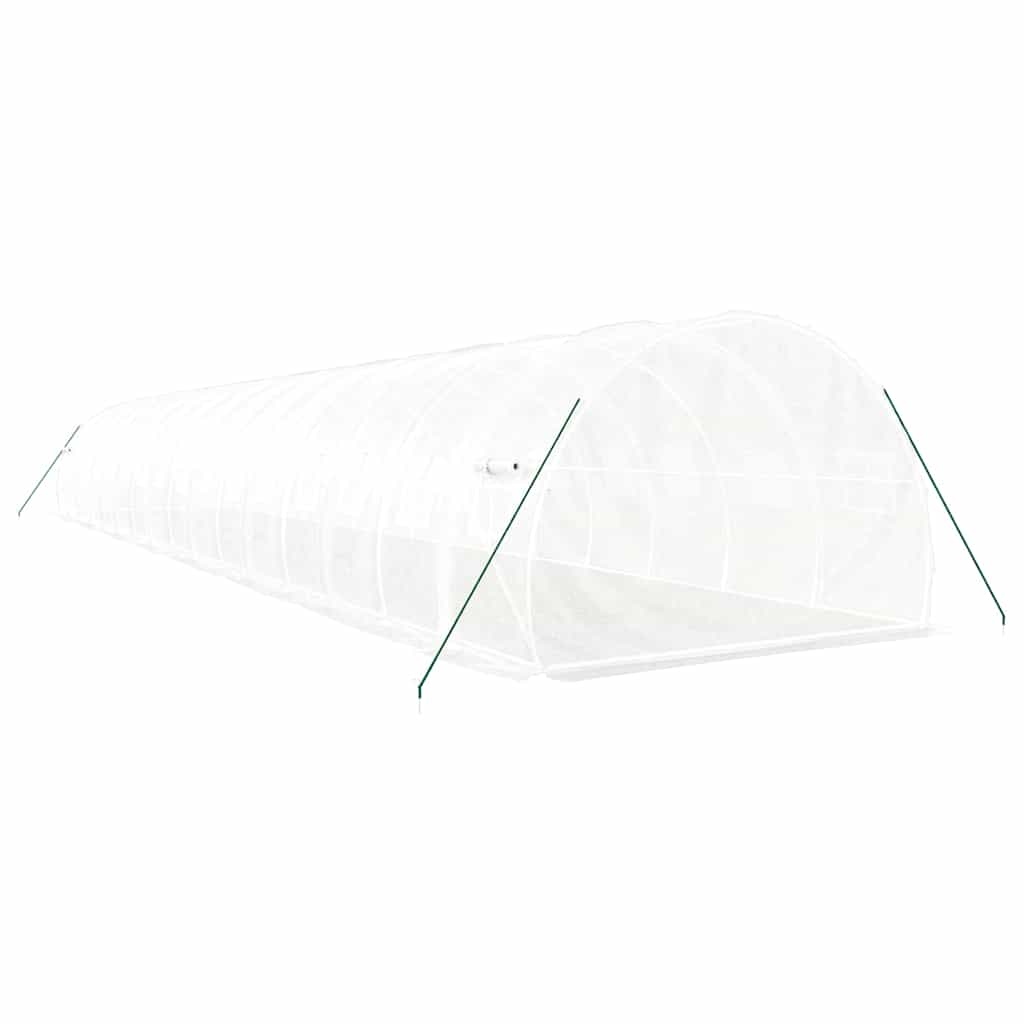 vidaXL Greenhouse with Steel Frame White 48 m² 16x3x2 m 6