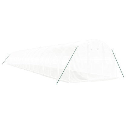 vidaXL Greenhouse with Steel Frame White 54 m² 18x3x2 m 3