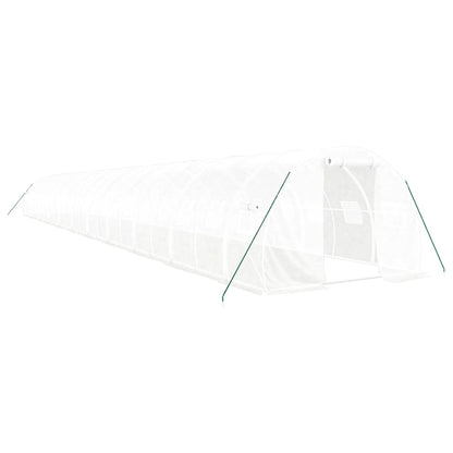 vidaXL Greenhouse with Steel Frame White 66 m² 22x3x2 m 2