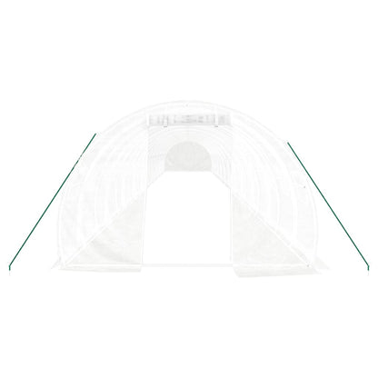 vidaXL Greenhouse with Steel Frame White 66 m² 22x3x2 m 4