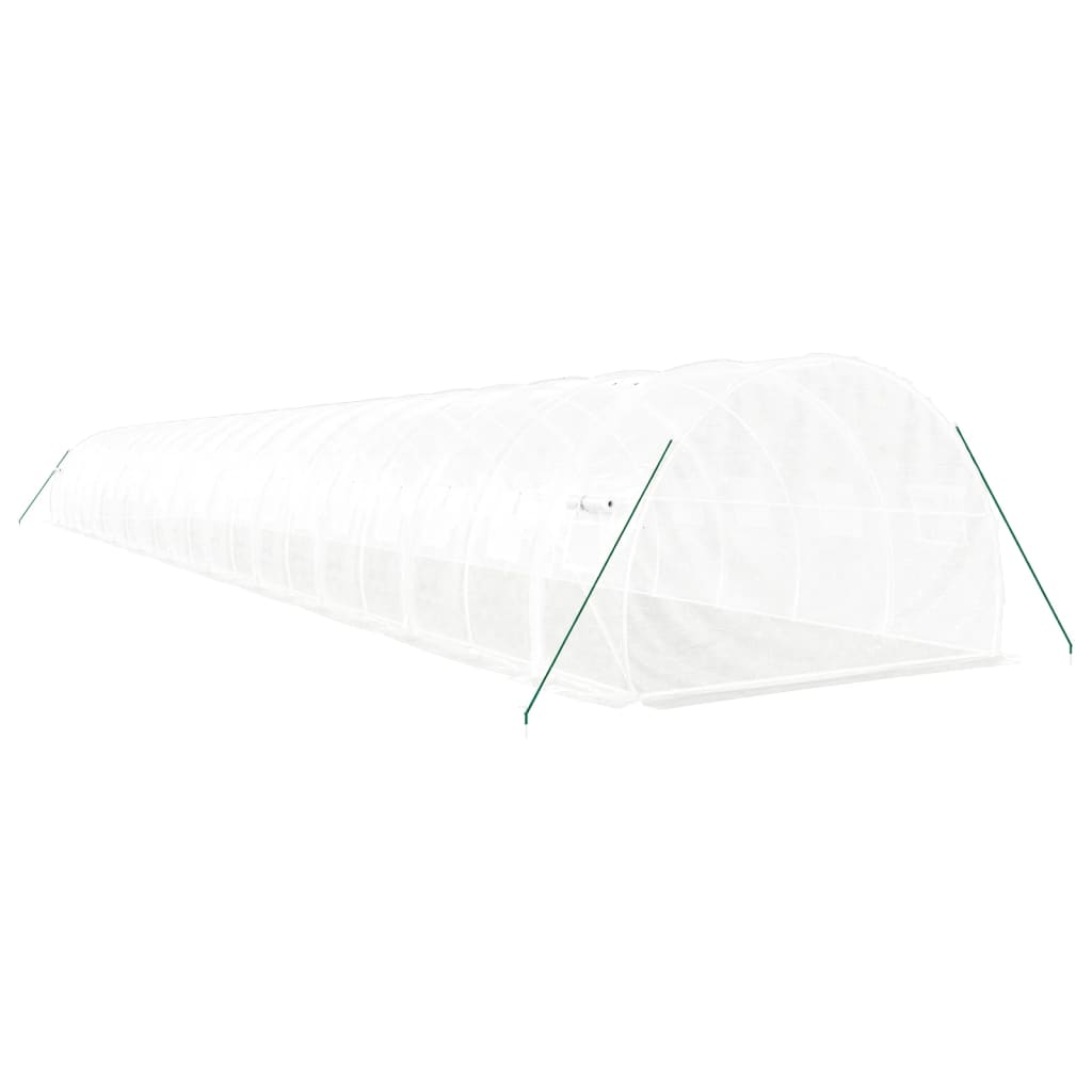 vidaXL Greenhouse with Steel Frame White 66 m² 22x3x2 m 6