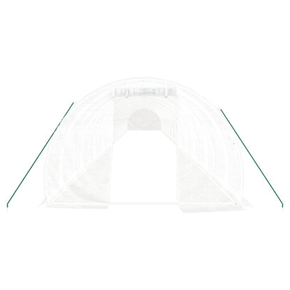 vidaXL Greenhouse with Steel Frame White 72 m² 24x3x2 m 4