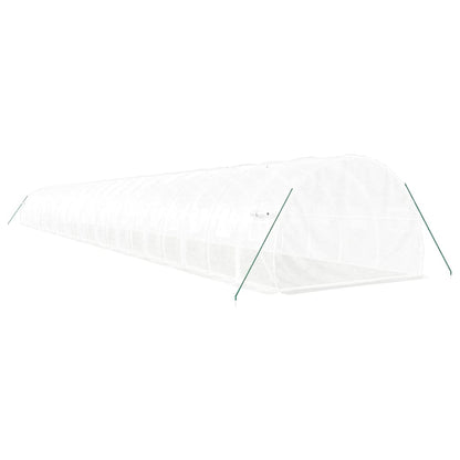 vidaXL Greenhouse with Steel Frame White 72 m² 24x3x2 m 6