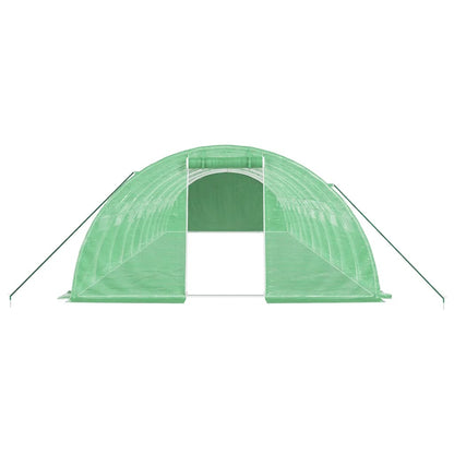 vidaXL Greenhouse with Steel Frame Green 40 m² 10x4x2 m 4