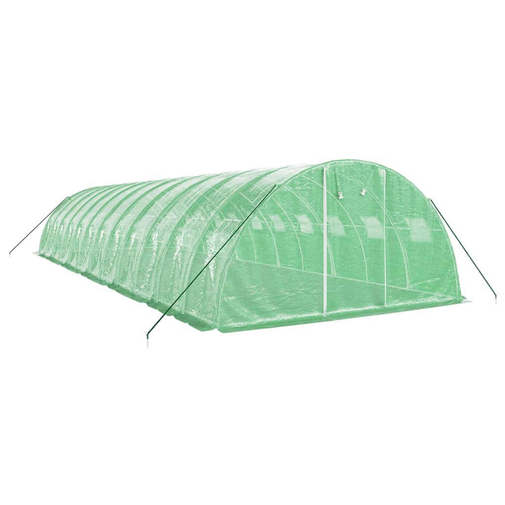 vidaXL Greenhouse with Steel Frame Green 48 m² 12x4x2 m 3
