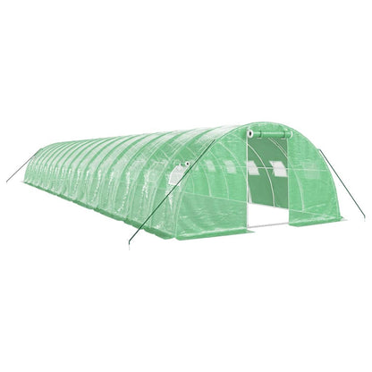 vidaXL Greenhouse with Steel Frame Green 64 m² 16x4x2 m 2