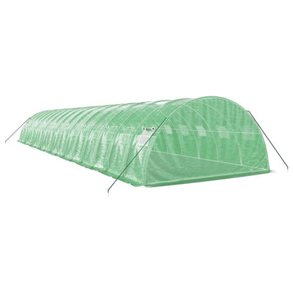 vidaXL Greenhouse with Steel Frame Green 64 m² 16x4x2 m 6