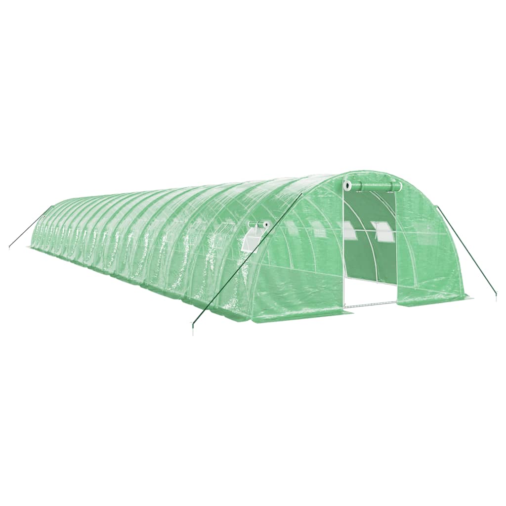 vidaXL Greenhouse with Steel Frame Green 72 m² 18x4x2 m 2