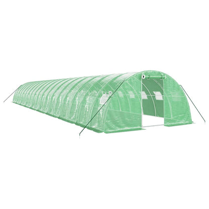 vidaXL Greenhouse with Steel Frame Green 72 m² 18x4x2 m 2