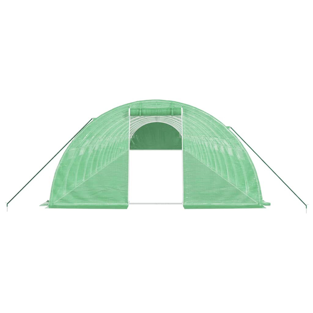 vidaXL Greenhouse with Steel Frame Green 72 m² 18x4x2 m 4