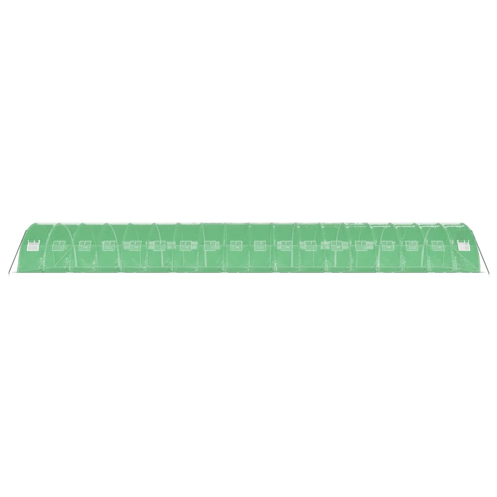 vidaXL Greenhouse with Steel Frame Green 72 m² 18x4x2 m 5