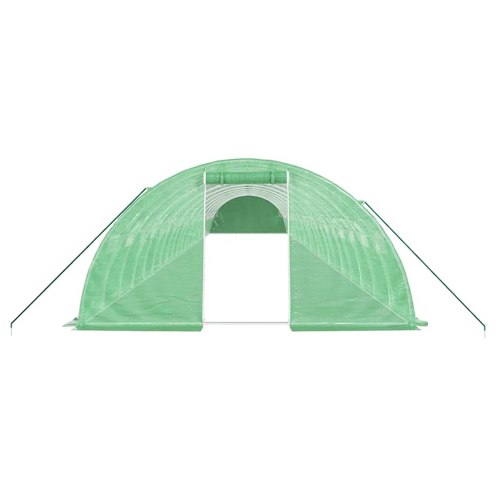 vidaXL Greenhouse with Steel Frame Green 88 m² 22x4x2 m 4