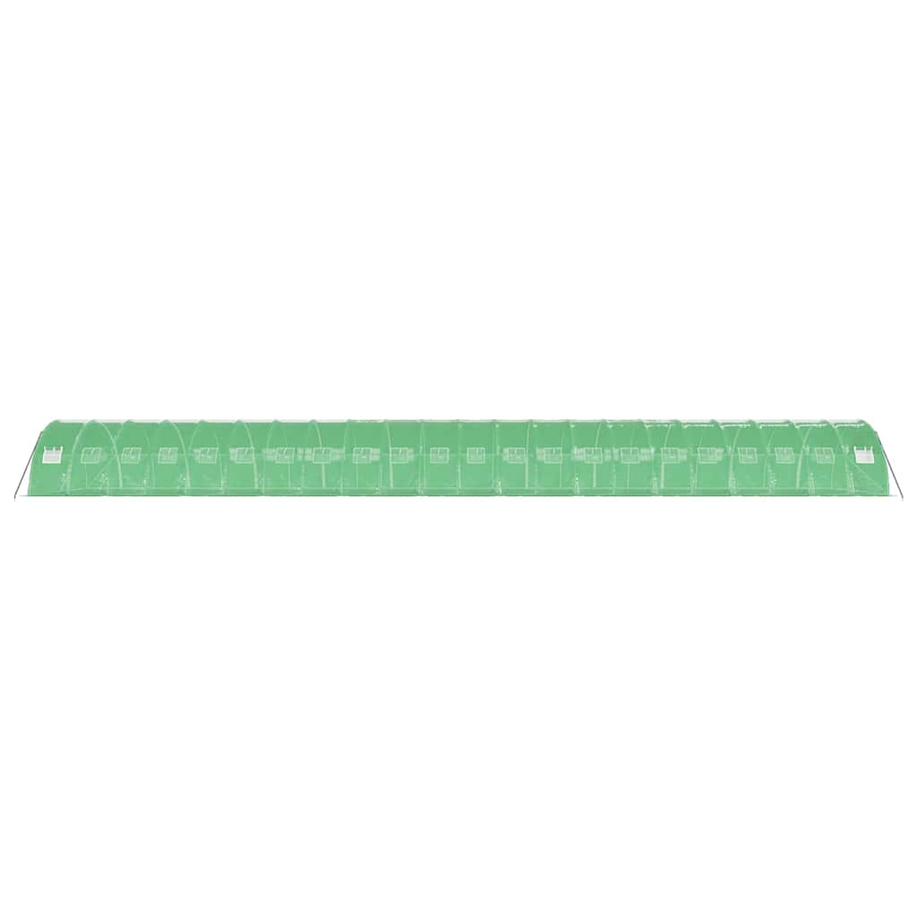 vidaXL Greenhouse with Steel Frame Green 88 m² 22x4x2 m 5