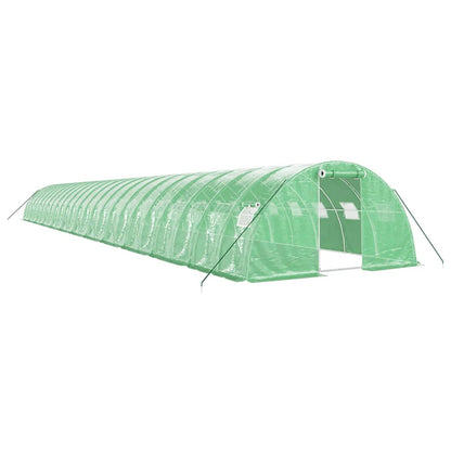 vidaXL Greenhouse with Steel Frame Green 96 m² 24x4x2 m 2