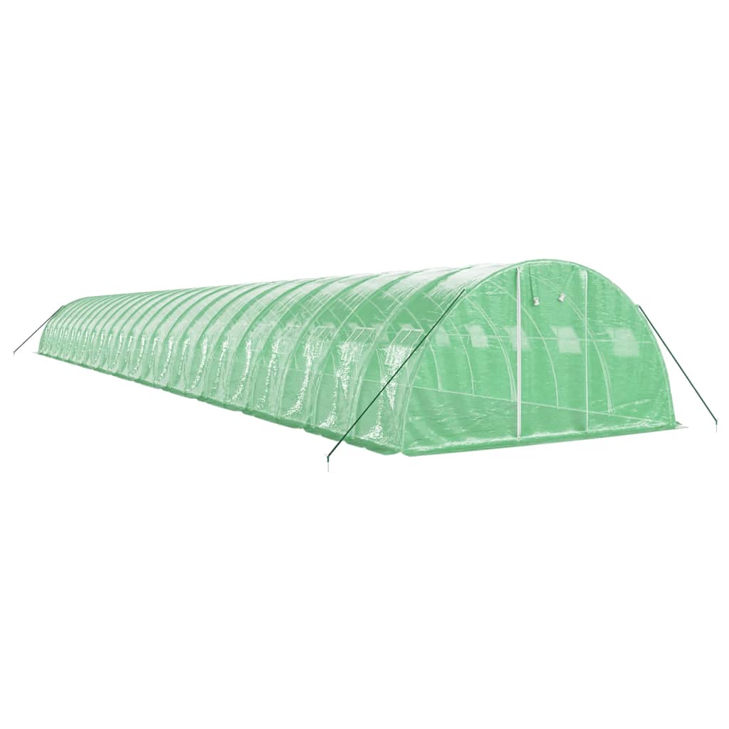 vidaXL Greenhouse with Steel Frame Green 96 m² 24x4x2 m 3