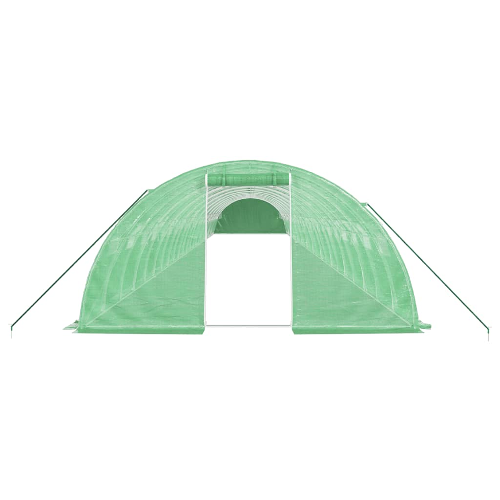 vidaXL Greenhouse with Steel Frame Green 96 m² 24x4x2 m 4
