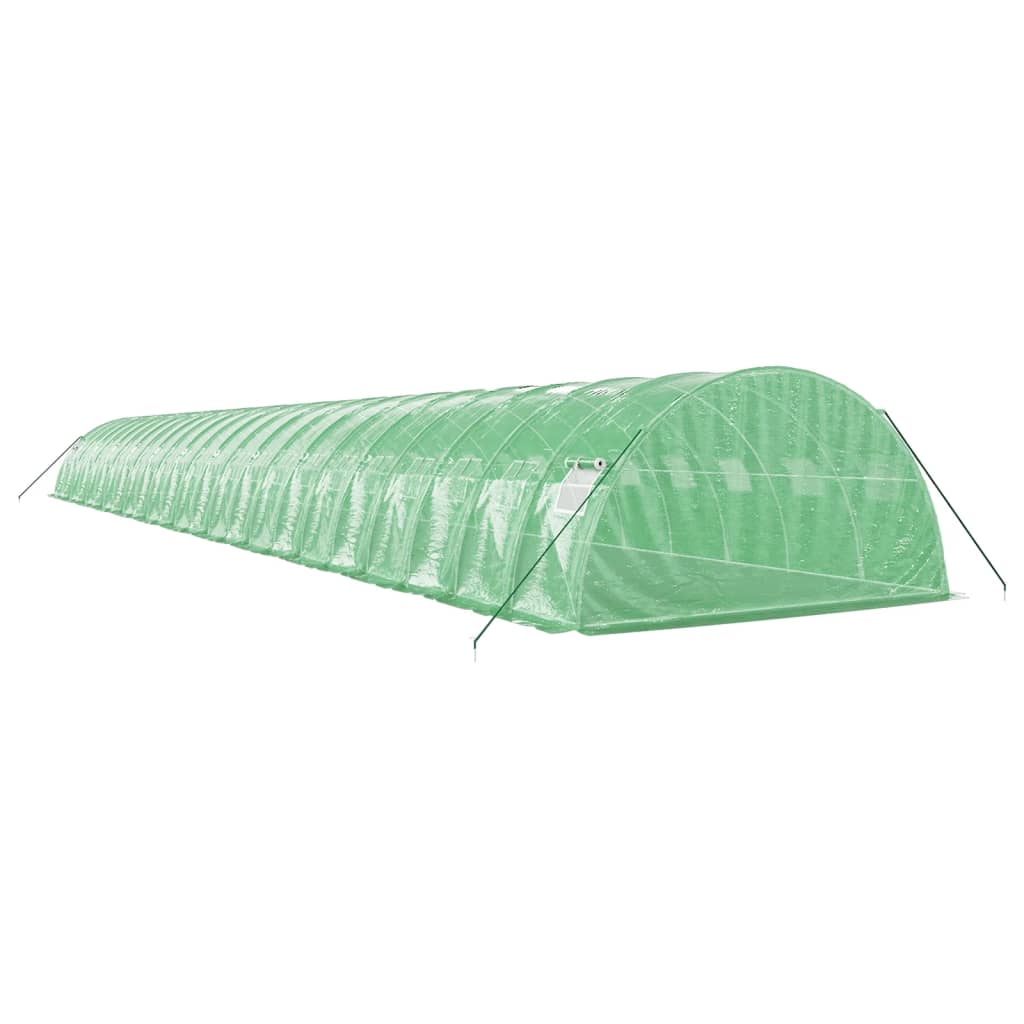 vidaXL Greenhouse with Steel Frame Green 96 m² 24x4x2 m 6