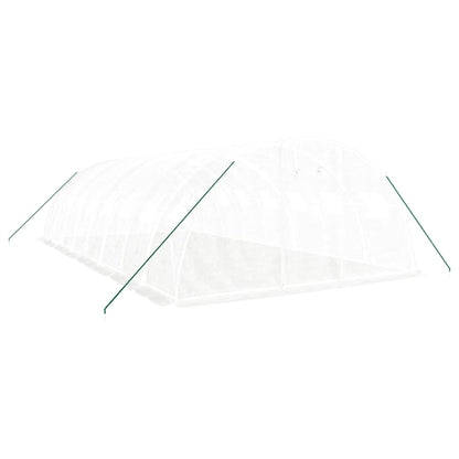 vidaXL Greenhouse with Steel Frame White 32 m² 8x4x2 m 3