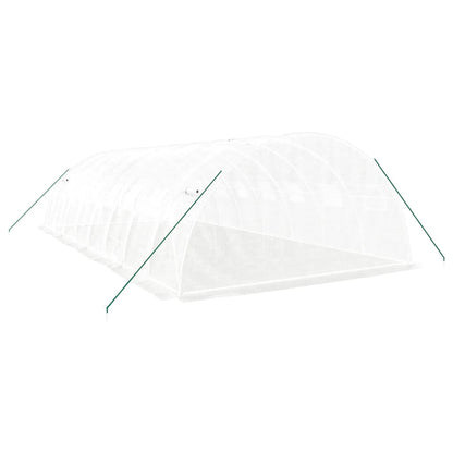 vidaXL Greenhouse with Steel Frame White 32 m² 8x4x2 m 5