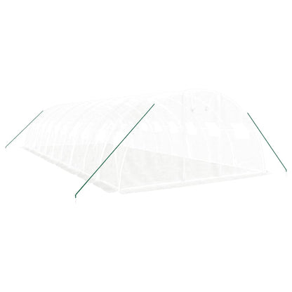 vidaXL Greenhouse with Steel Frame White 40 m² 10x4x2 m 3