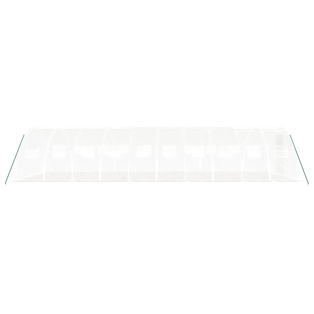 vidaXL Greenhouse with Steel Frame White 40 m² 10x4x2 m 5