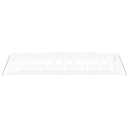 vidaXL Greenhouse with Steel Frame White 40 m² 10x4x2 m 5