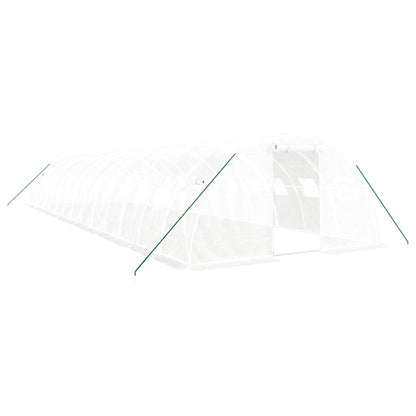 vidaXL Greenhouse with Steel Frame White 56 m² 14x4x2 m 2