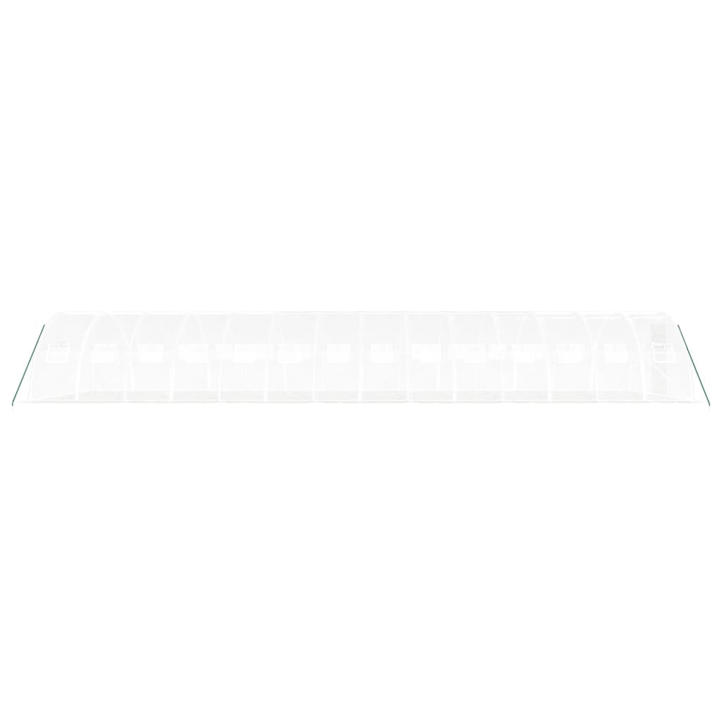 vidaXL Greenhouse with Steel Frame White 56 m² 14x4x2 m 5