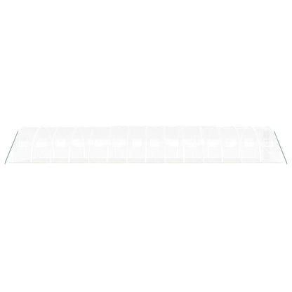 vidaXL Greenhouse with Steel Frame White 56 m² 14x4x2 m 5