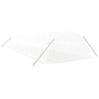 vidaXL Greenhouse with Steel Frame White 56 m² 14x4x2 m 6
