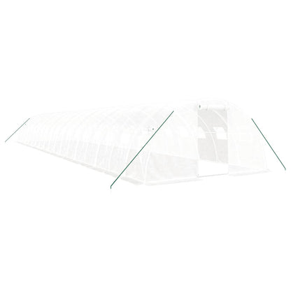 vidaXL Greenhouse with Steel Frame White 72 m² 18x4x2 m 2