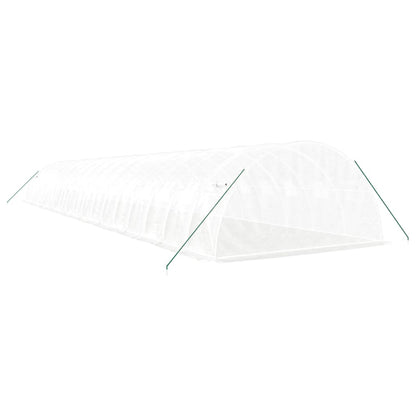 vidaXL Greenhouse with Steel Frame White 72 m² 18x4x2 m 6