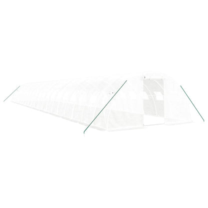 vidaXL Greenhouse with Steel Frame White 80 m² 20x4x2 m 2