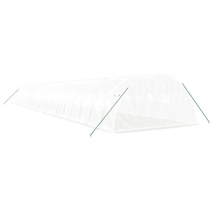 vidaXL Greenhouse with Steel Frame White 80 m² 20x4x2 m 6