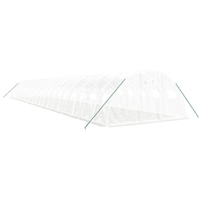 vidaXL Greenhouse with Steel Frame White 88 m² 22x4x2 m 3